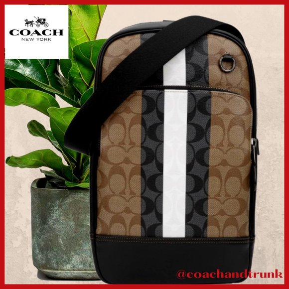 coach graham pack brown